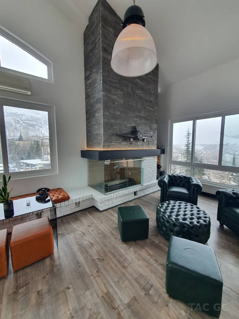 Fasham Penthouse Renovation - Fireplace and Living Room