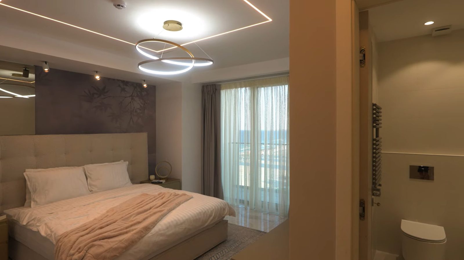Opera Residence bedroom and bath